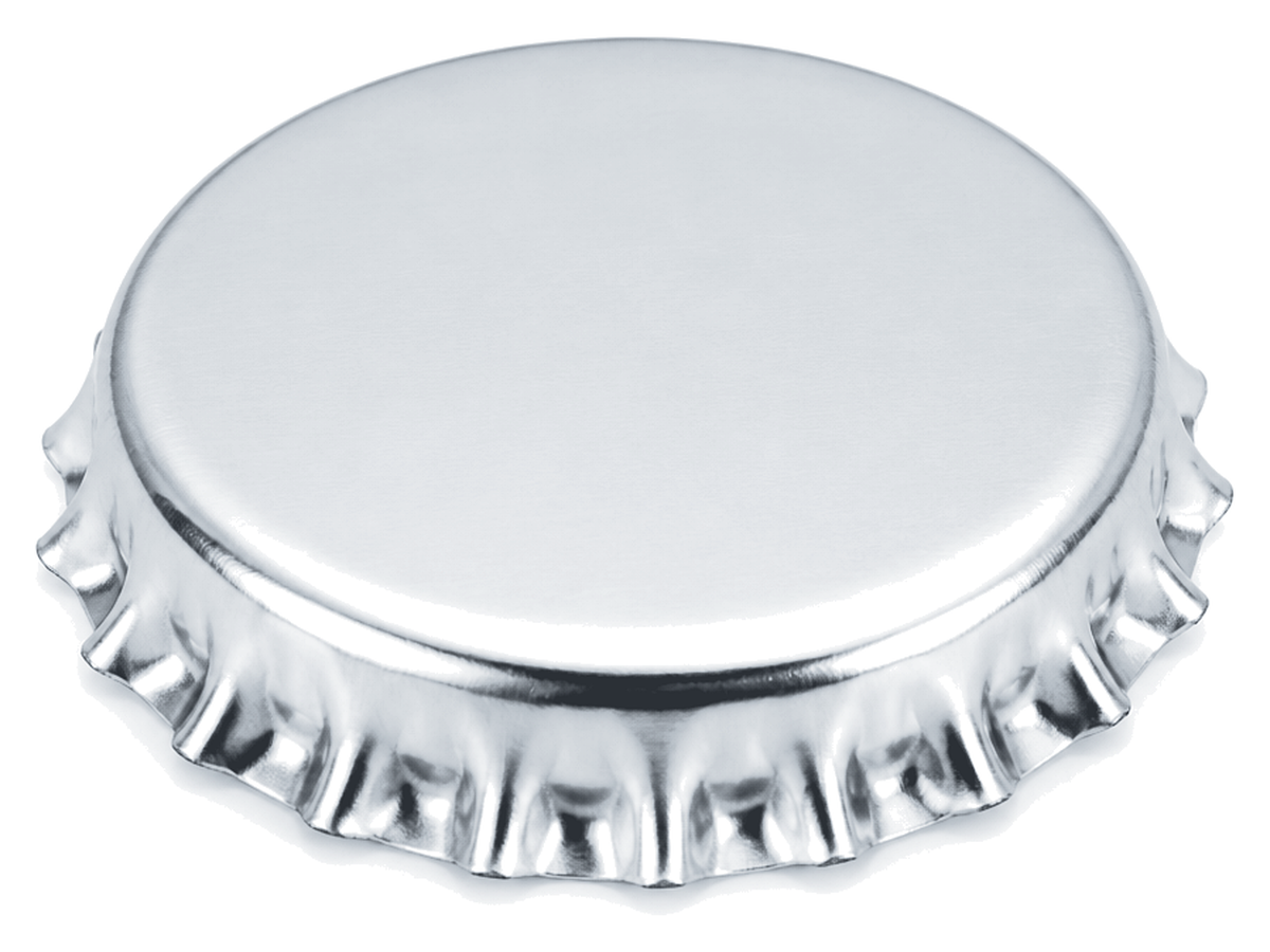 Crown caps - Silver finish