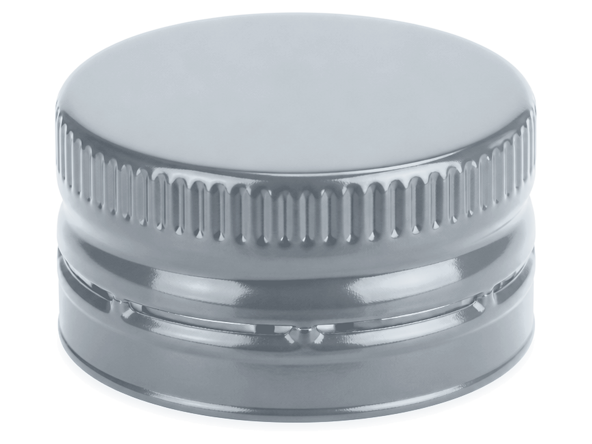 Aluminium ROPP caps - Silver finish