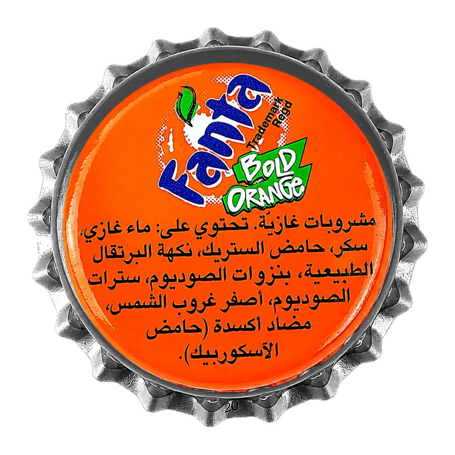 Fanta cap printed by ACM